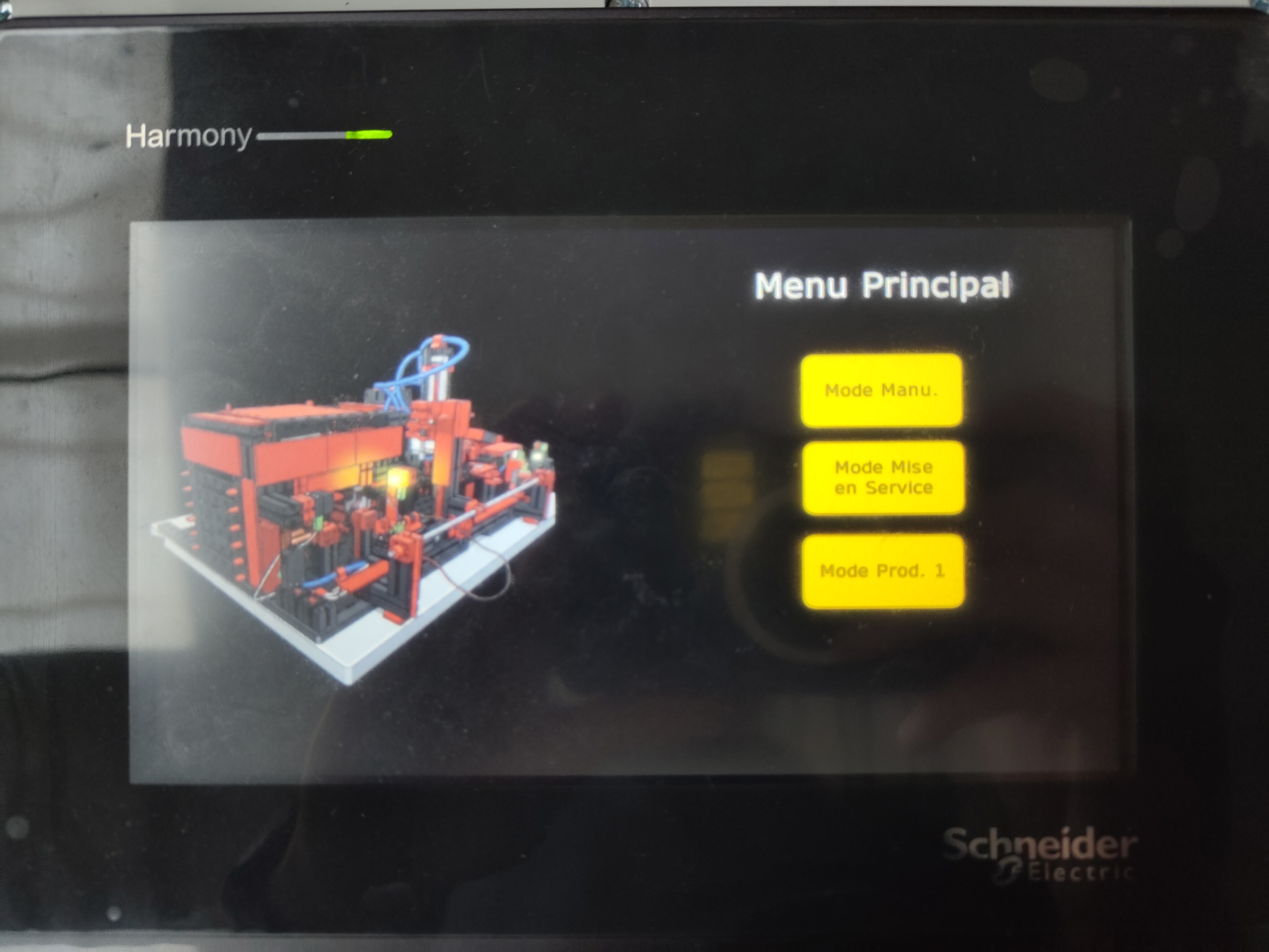 Écran Menu Principal